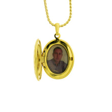 Load image into Gallery viewer, 18 karat gold plated locket pendant

